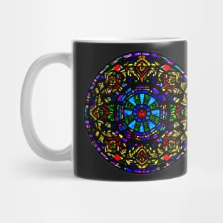 Beautifull colorfull  stained glass mosaic sticker Mug